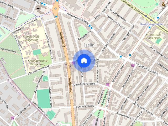 1 Zimmer, 15 m², 1. Stock