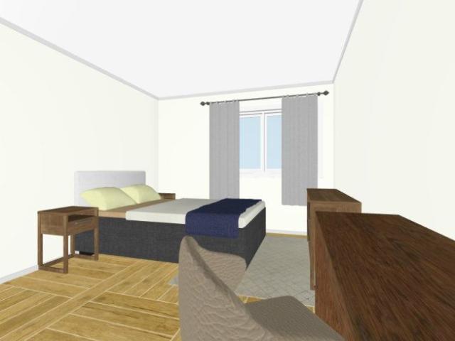 1 Zimmer, 15 m², 2. Stock