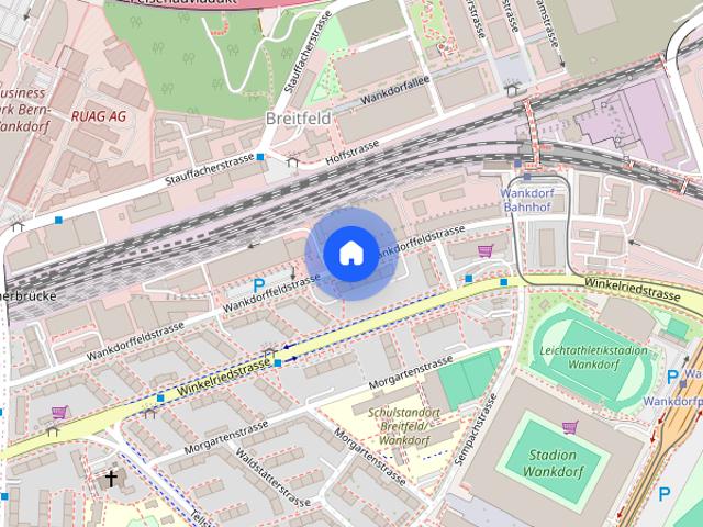 1 Zimmer, 21 m², 1. Stock