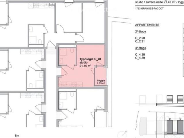 1 Zimmer, 22 m²