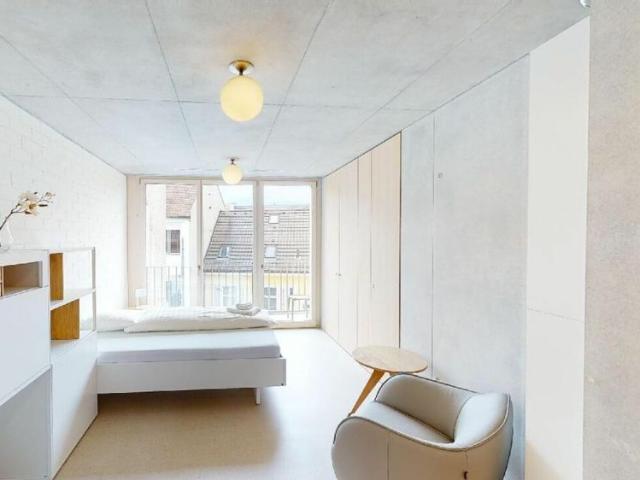 1 Zimmer, 28 m², 3. Stock