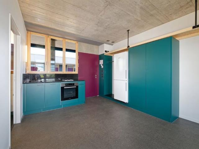 1 Zimmer, 34 m², 2. Stock