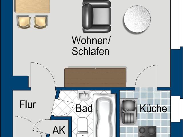 1 Zimmer Wohnung in der Otto Suhr Siedlung