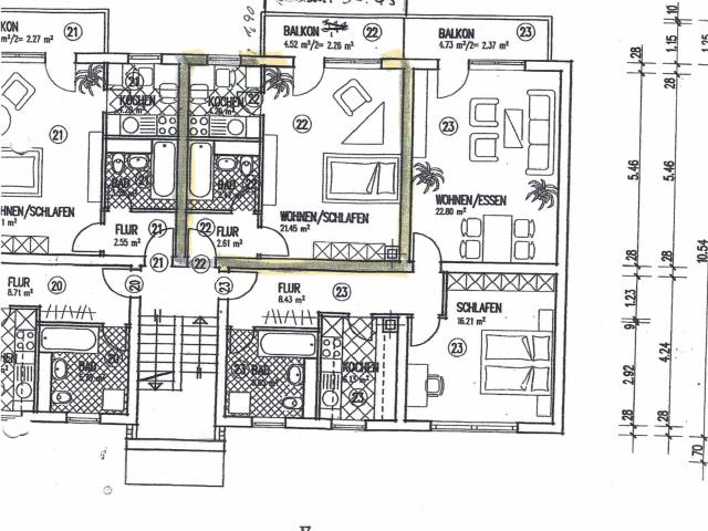 1 Zimmerwohnung Freiburg St.Georgen