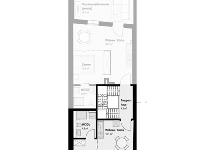 1½ Zimmerwohnung Modern wohnen in historischem Ambiente