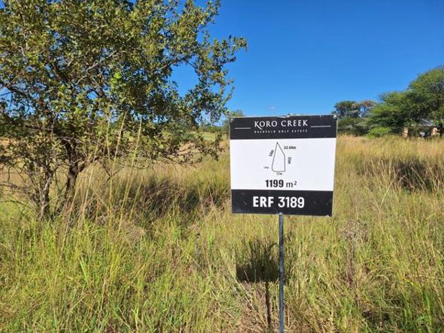 1 199 m² Land available in Koro Creek Golf Estate