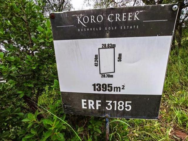 1 395 m² Land available in Koro Creek Golf Estate