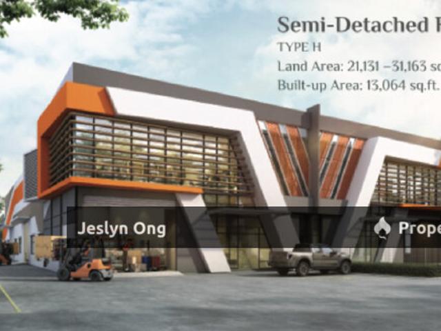 1.5 Storey Detached Factory at Desa Cemerlang For Sale