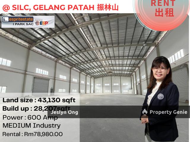 1.5 Storey Detached Factory at SiLC Nusajaya, Gelang Patah for Rent