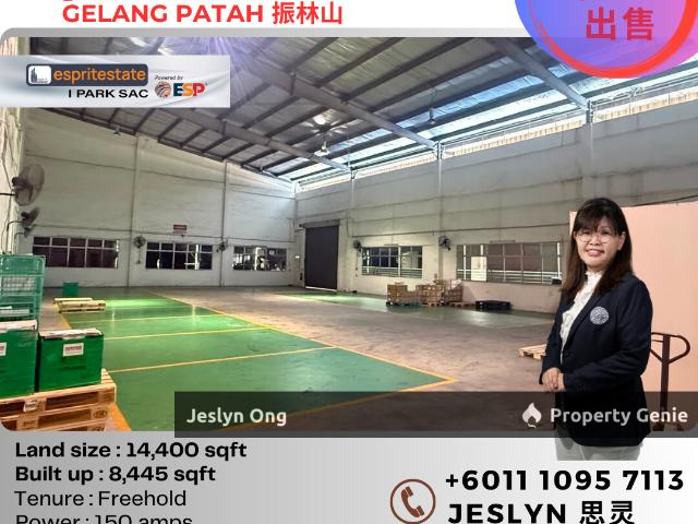 1.5 Storey Semi D Factory at Nusa Cemerlang Industrial Park for Sale