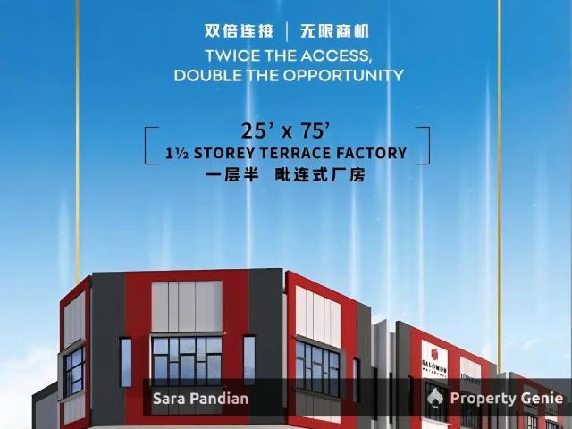 1.5 Terrace & SemiD Factory for Sale at Gopeng