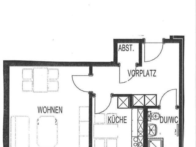 1.5 Zimmer, 45 m², 3. Stock