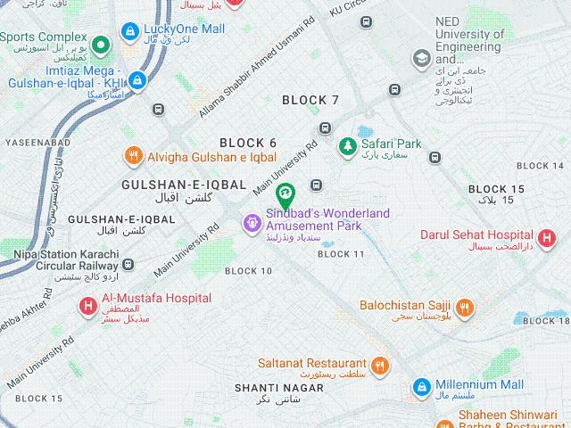 1st Floor Gulshan E Iqbal Block 11 Kda Lease Flat In HOOR PALACE Just Opposite Metro. No Lift