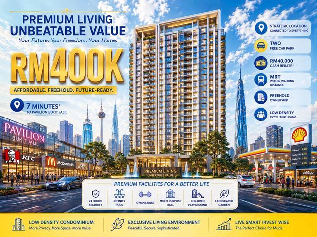 1st Home Near Bukit Jalil 5 R 400K Full Residential Access MEX