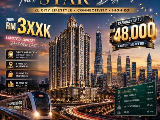 1st Home Next to MRT LRT 23 R Dualkey 1 Stop to Midvalley KLCC