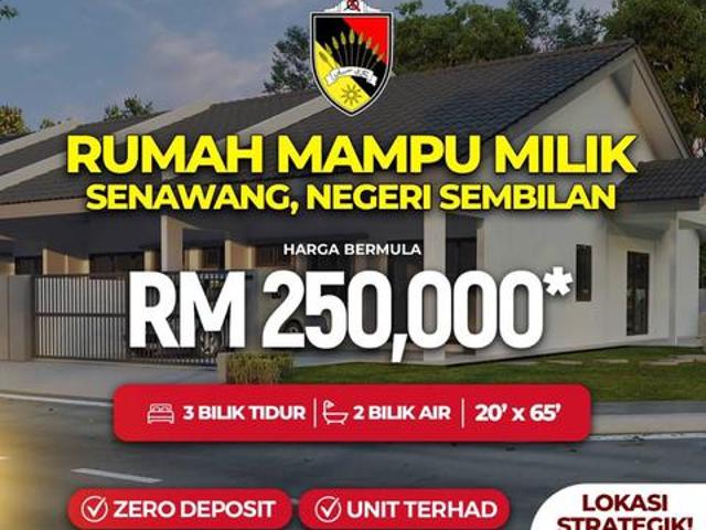 1tingkat teres Projek Rumah Baru di Senawang hot area