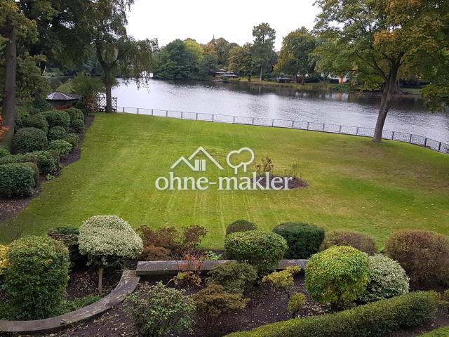 1Zi. möbliert direkt an der Alster Feenteich mit Garten Süd West und Grillplatz
