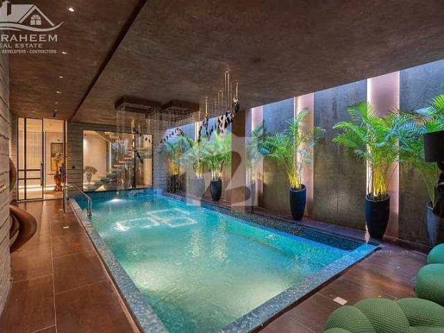 23 marla brand new full basement ultra modern bungalow with fully furnished plus indoor swimming pool for sale in dha phase 7 near to mcdonalds