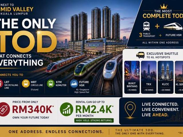23R Dualkey Ready TenantWalk to LRT KTM MRTLink Midvalley TBS