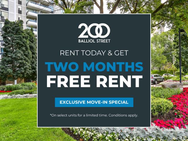 200 Balliol St. 2 Bedroom Apartment for Rent at 200 Balliol St, Toronto, ON M4S 1C6 Davisville Village