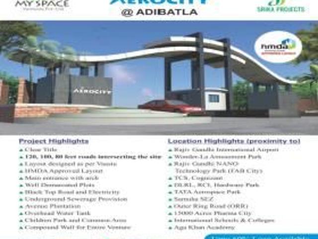 200 Sq Yd Residential Plot In Aero City, Adibatla, Hyderabad