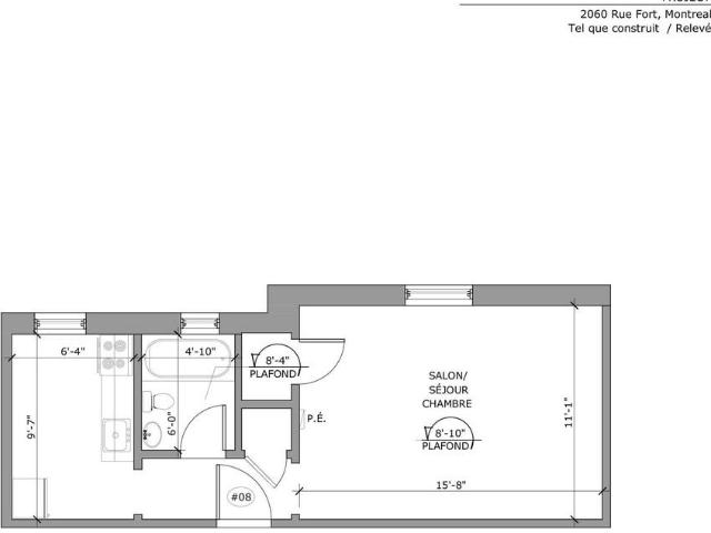 2060 du Fort Street 1 Bedroom Apartment for Rent at 2060 Rue Du Fort, Montréal, QC H3H 2C5