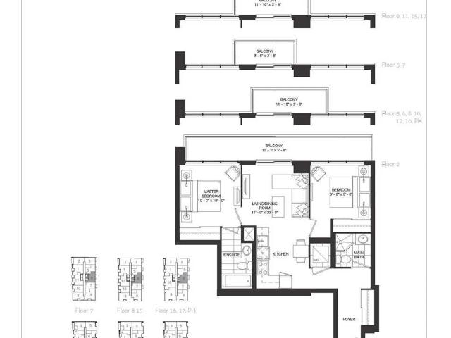 207W 3 Rosewater Street, Richmond Hill | 2Beds/2Bath, Condo, $2,850/mo | Condos. Ca