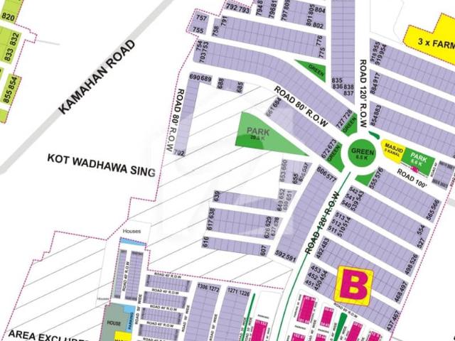 20 Marla Prime Residential Plot for Sale in B Block, DHA 9 Prism, Lahore