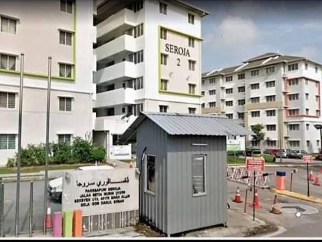 2107 100Loan0Depo650sfPangsapuri Seroja Setia Alam For Sale