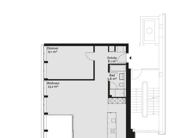 21/2 ROOM APARTMENT IN WINTERTHUR OBERWINTERTHUR, FURNISHED, TEMPORARY