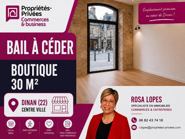 22100 DINAN CESSION DE BAIL, LOCAL COMEMRCIAL 30 m²