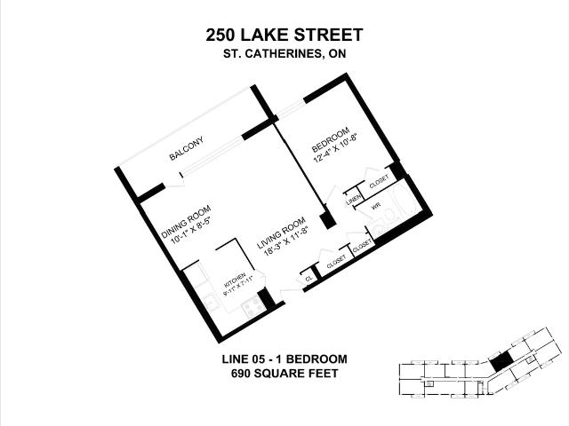 250 Lake Street 1 Bedroom Apartment for Rent at 250 Lake St, St. Catharines, ON L2R 5Z4 York Haig