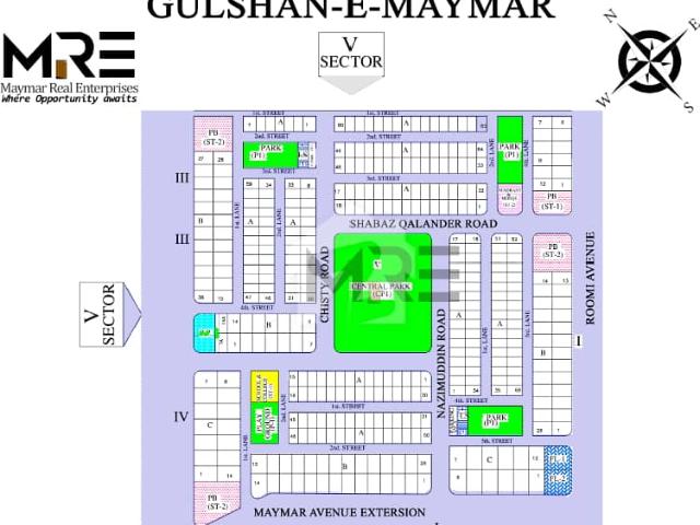 266 Square Yards Residential Plot For Sale In Gulshan E Maymar Sector V Karachi In Only Rs. 23000