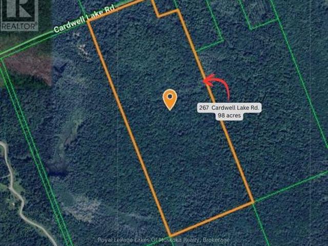267 & 321 Cardwell Lake Road, Huntsville Stisted, ON, P0B 1M0 vacant land for sale | Listing ID X13450 | Royal LePage