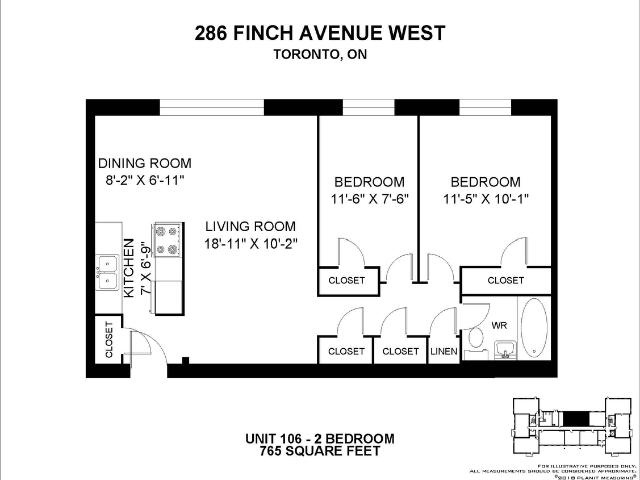 286 Finch Avenue West 2 Bedroom Apartment for Rent at 286 Finch Ave W, Toronto, ON M2R 1N1 Willowdale