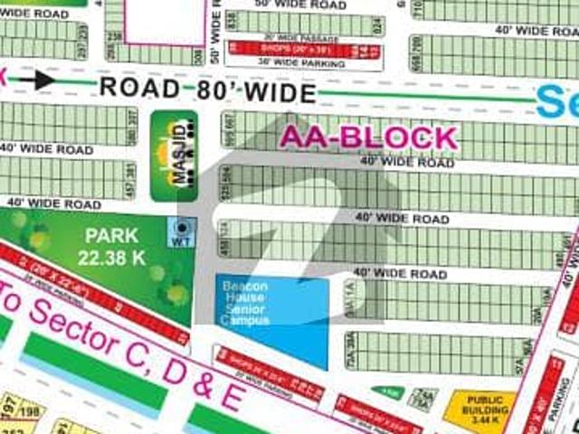 2 Marla Commercial Plot For Sale In AA Block Bahria Town Lahore