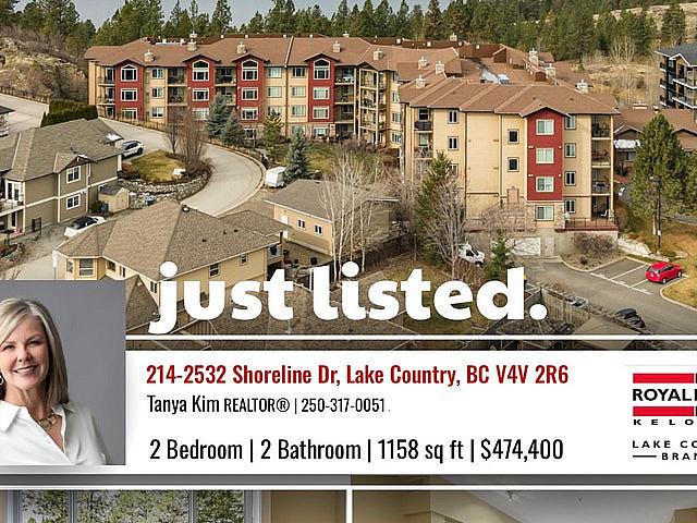 2 Bed 2 Bath Condo Lake Country