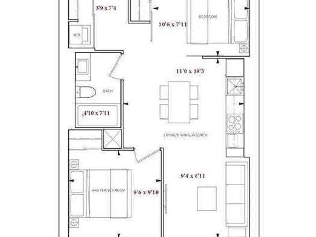 2 Bedroom Condo for Rent at 85 Wood Street, Toronto, ON M4Y 0E8 The Village