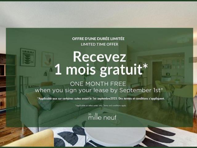 2 Bedroom Apartment Montréal QC LS89234333