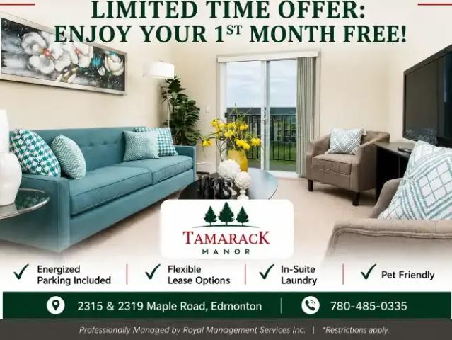 2 Bedroom Apartment Edmonton AB 105046827