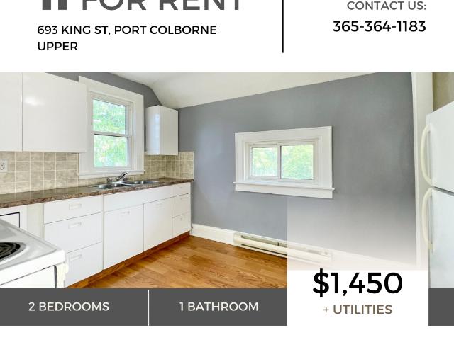 2 Bedroom Apartment for Rent at 693 King St Uppr #UPPER, Port Colborne, ON L3K 4J1
