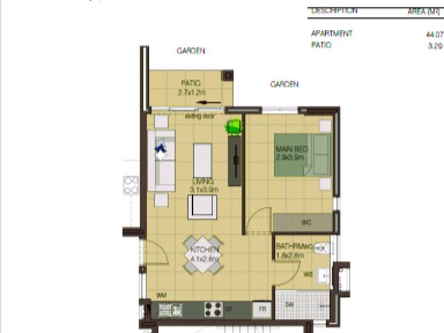 2 Bedroom Apartment in Dennegeur