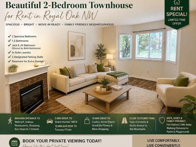 2 Bedroom Home for Rent at 114 Royal Birch Villas Nw, Calgary, AB T3G 5V2 Royal Oak