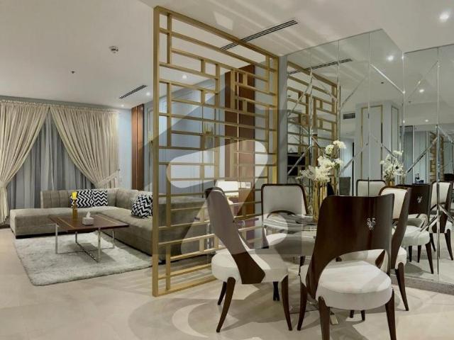 2 bedroom with maid room fully furnished facing garden apartment for rent penta square by dha lahore