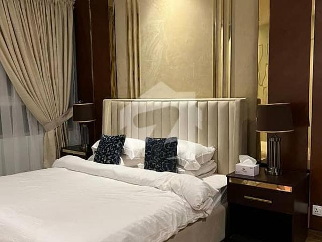 2 bedroom with maid room fully furnished facing garden apartment for rent