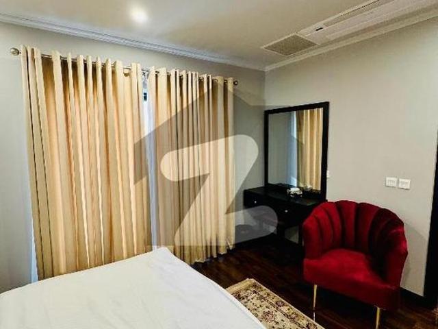 2 Beds Attached Bath Maid Room Washroom Furnished Apartment JYM Pool Mini Cenima Meeting Room Mail Box Seating Area Gulberg