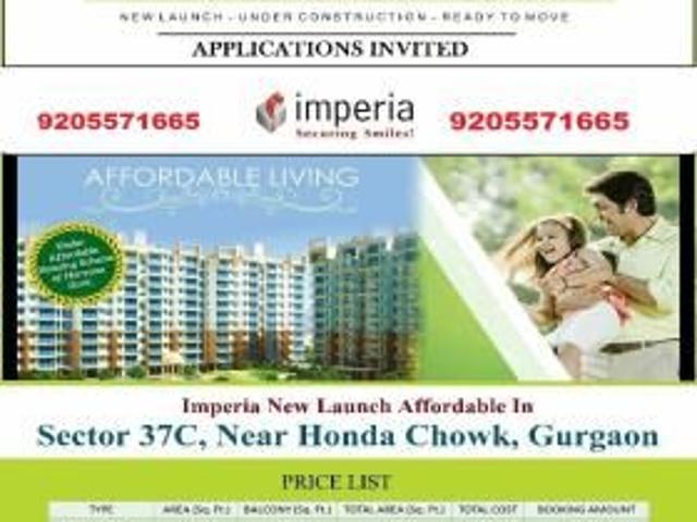 2 BHK 611 Sq Ft Apartment In IMPERIA, Sector 37C, Gurgaon