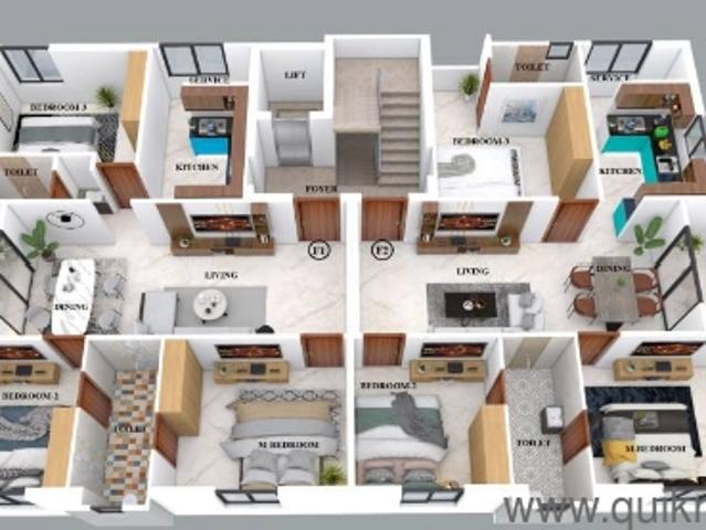 2 BHK 800 Sq. Ft Apartment for Sale in Mogappair West, Chennai