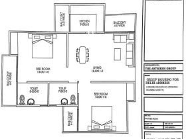 2 BHK 875 Sq Ft Apartment In Dwarka Heights Co\ operative Society, Dwarka Sector 23, New Delhi