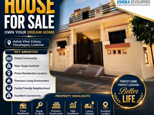 2 BHK 900 Sq. Ft BuilderFloor for Sale in Fazullaganj, Lucknow